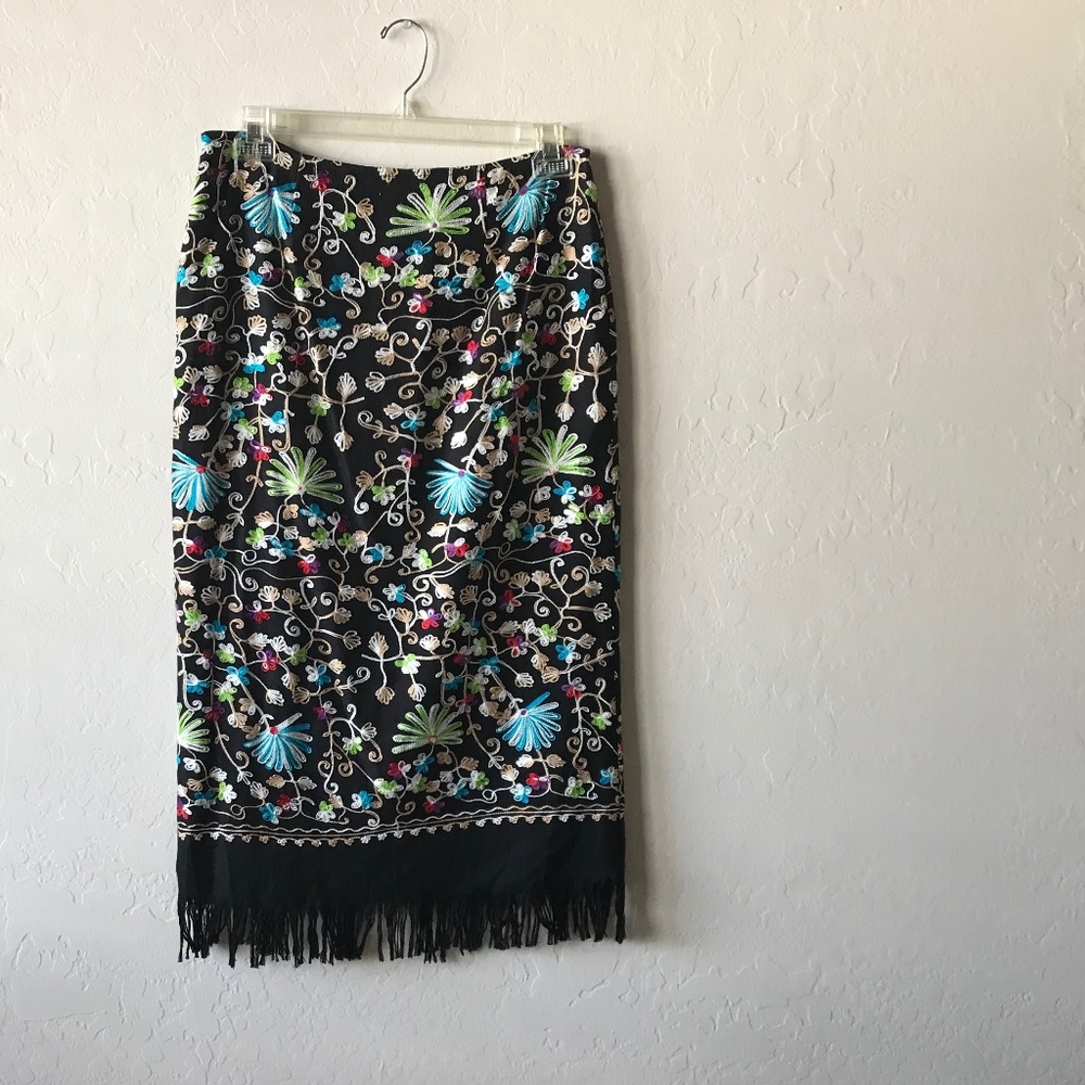 MULTI-COLORED SKIRT BY INTRIGUING THREADS!